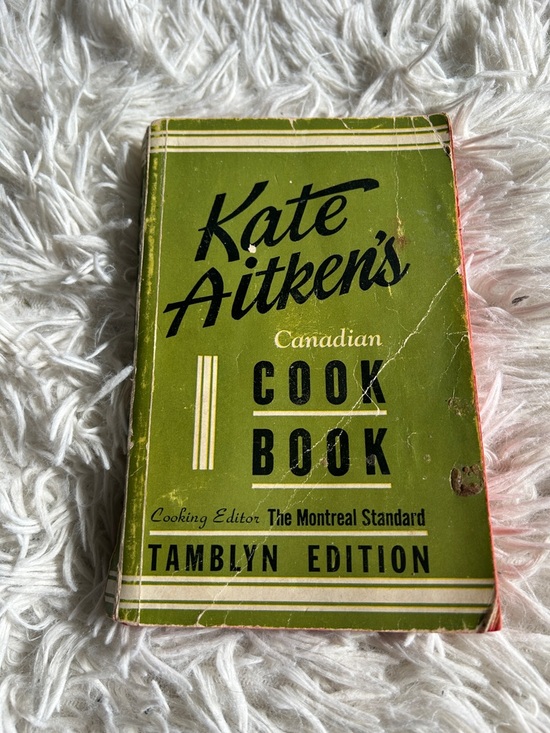 Vintage Other - Kate Aitken's Canadian Cook Book - Olive Green Cover, vintage aesthetic, tamblyn